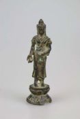 Tara, Gottheit, Thailand, Bronze, H.: ca. 20 cm.