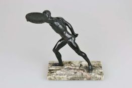 Borghesischer Kämpfer/ Fechter, Bronze, 1. H. 20. Jh., neuzeitl. Replik nach dem Original aus