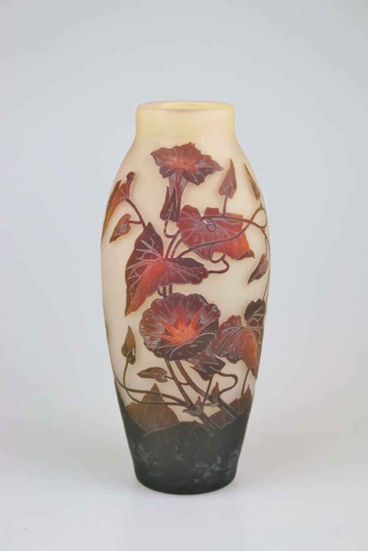Arsall-Vase mit Trichterwinde, Vereinigte Lausitzer Glaswerke AG, Weisswasser / Oberlausitz, 19