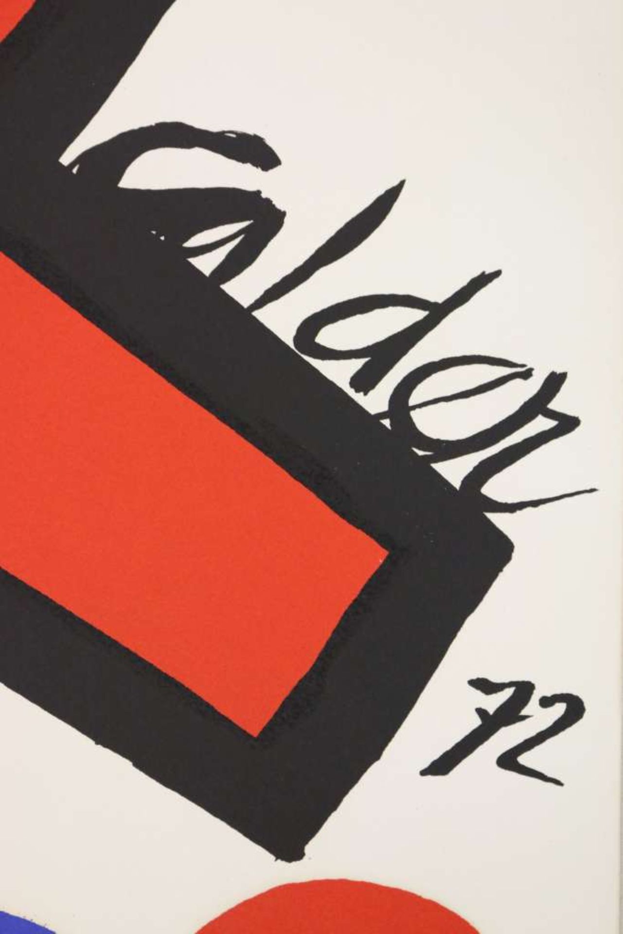 Alexander CALDER (1898-1976), "Arbre", 1972, Lithographie, Bogenmaße: ca. 81,3 x 58 cm, gebrä - Bild 2 aus 2