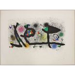 Joan MIRO (1893-1983), "Sculptures", Lithographie, Bogenmaße: ca. 56 x 75,9 cm, Bogen gebräun