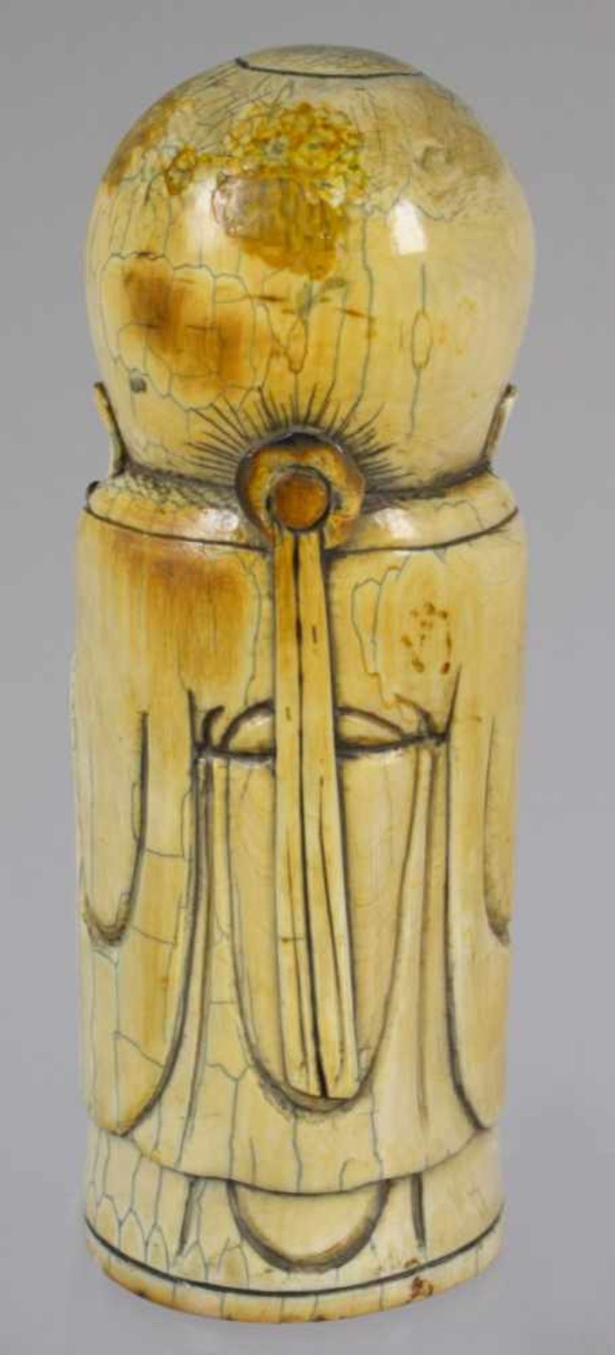 Mammut-Figur, "Shouxing", China, 19. Jh., plastische, stehende Darstellung der Gottheit - Bild 2 aus 4