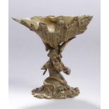 Bronze-Plastik, "Beflügelter Drache im Kampf mit der Schlange", anonymer Bildhauer, wohl<
