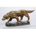 Bronze-Tierplastik, "Setter", Cartier, Thomas François, Marseille 1879 - 1943 Paris,<