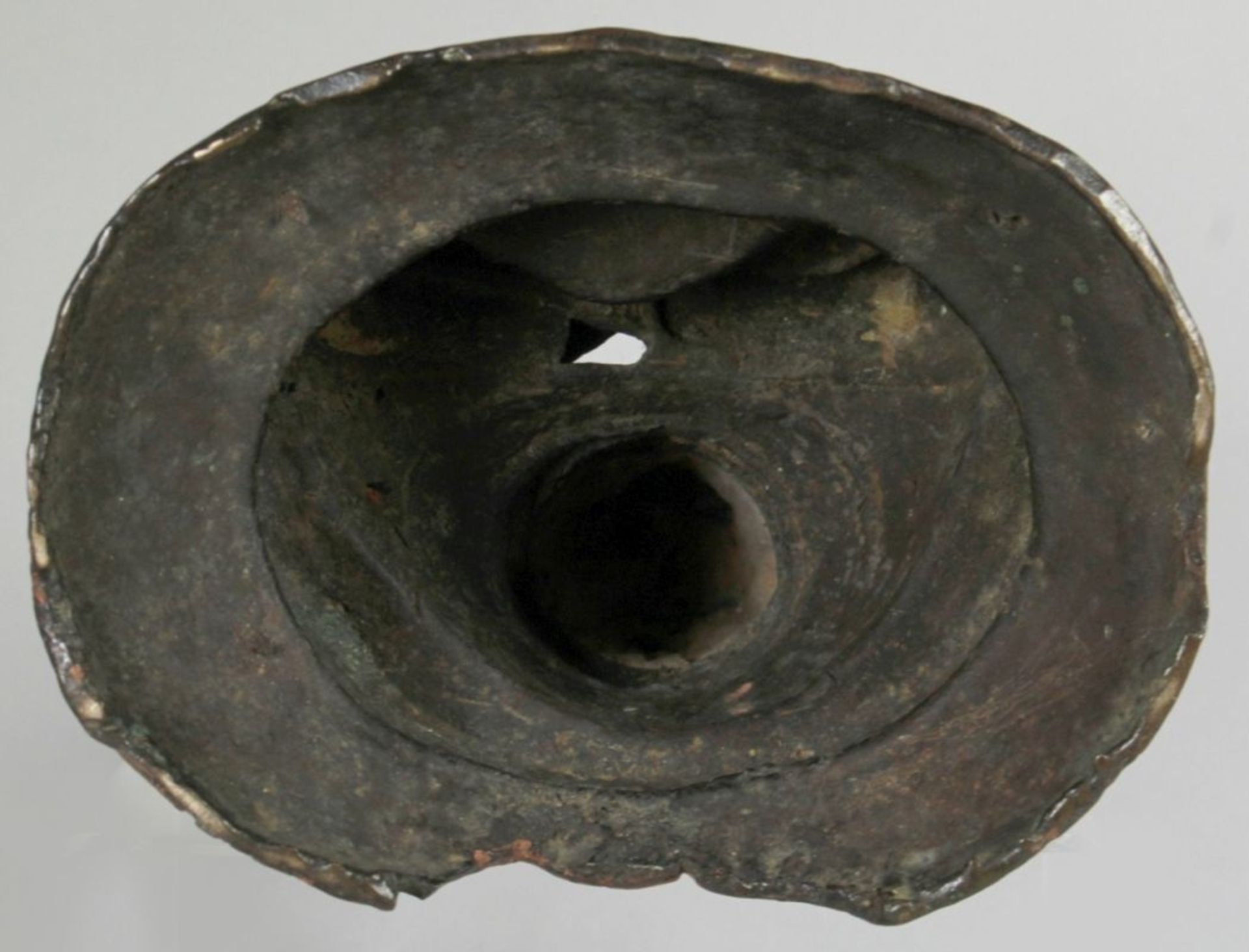 Bronze-Plastik, "Guanyin", China, Ming-Dynastie, auf Doppellotossockel vollplastische, - Bild 7 aus 7