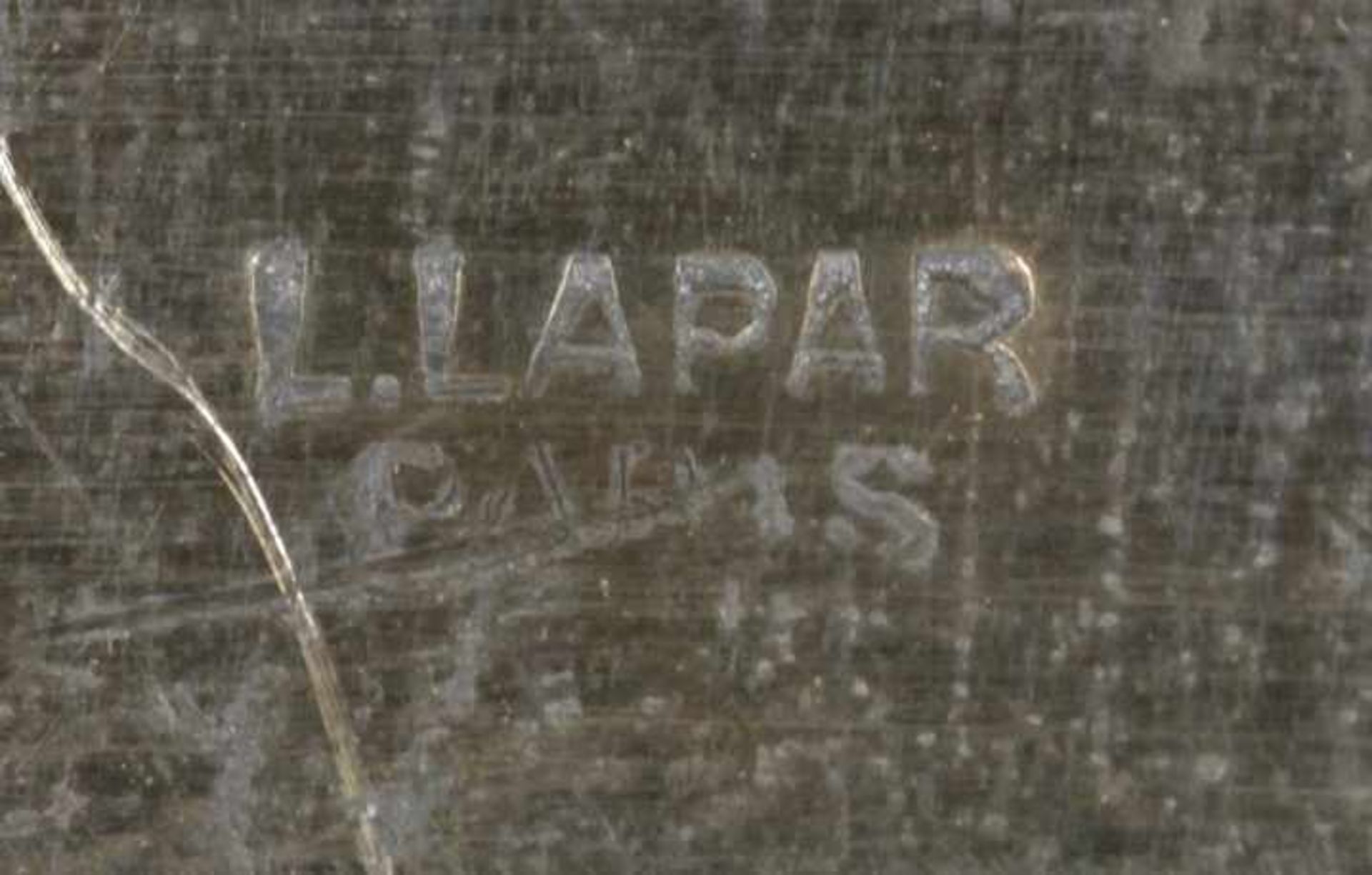 Tablett, L. Lapar, Paris, um 1890, Silber 950, durchbrochen gearbeitete - Bild 3 aus 3