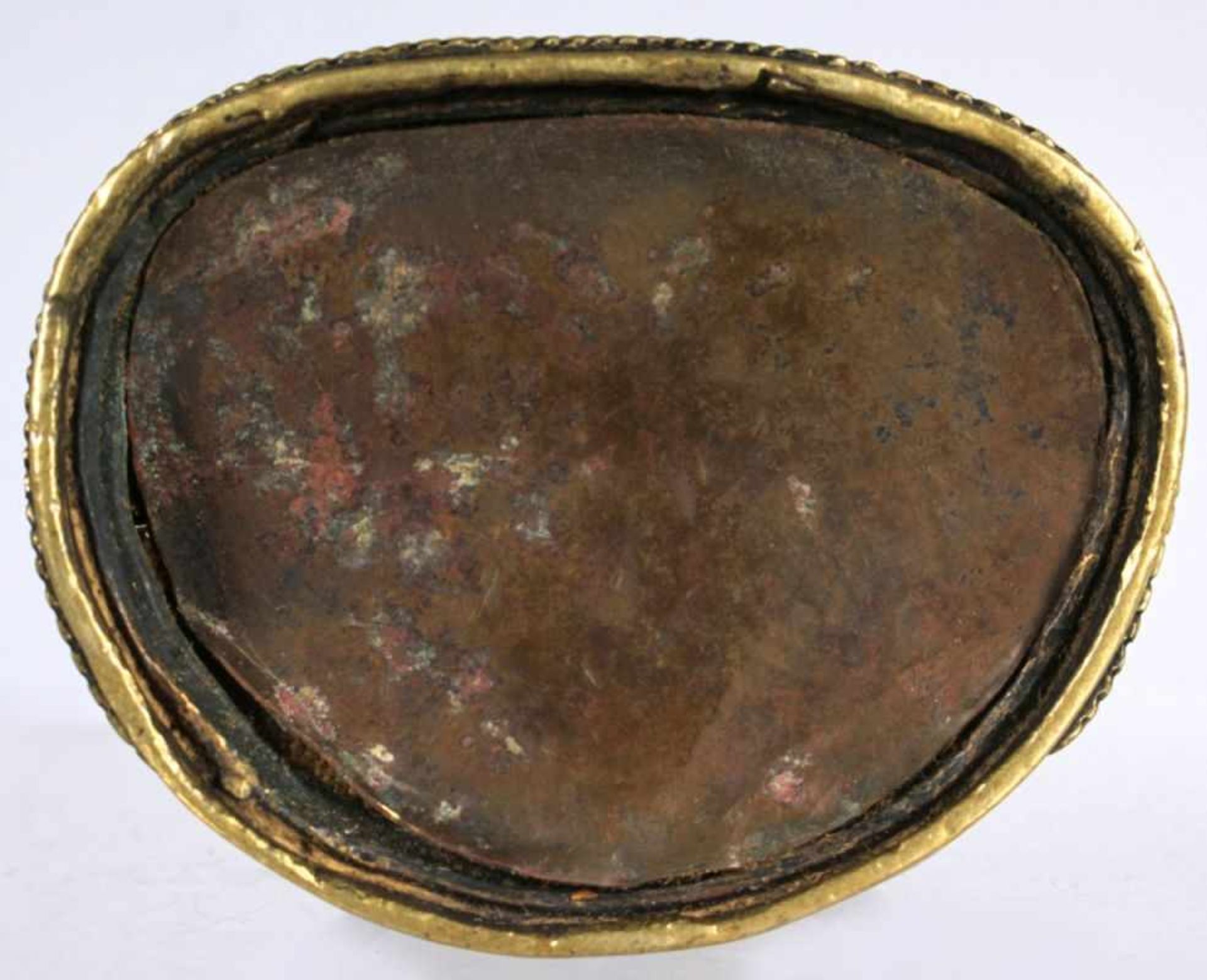 Bronze-Plastik, "Amitayus", Tibet, 15. Jh., auf Doppellotossockel vollplastische - Bild 7 aus 7
