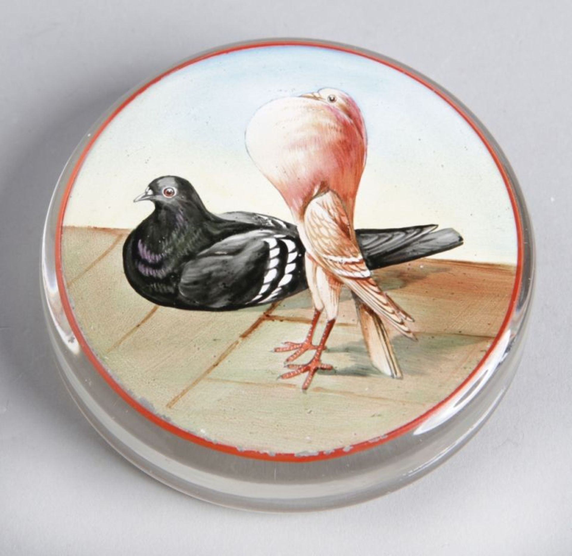 Glas-Paperweight, Böhmen/Tschechoslowakei oder Österreich, um 1910-30,<b