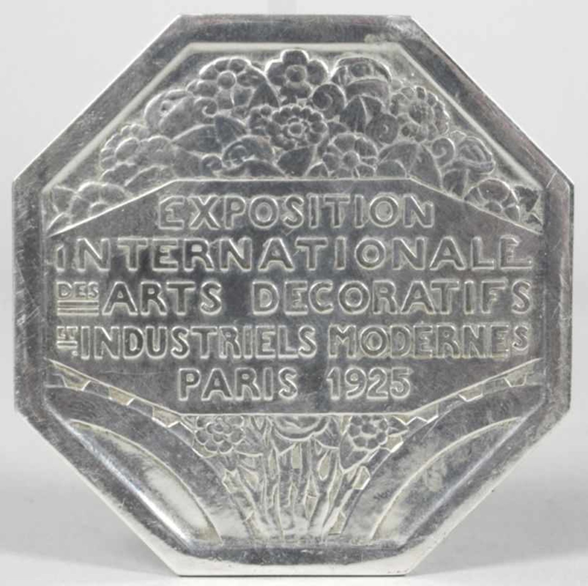 Metall-Plakette, "Exposition Internationale des Arts Decoratifs et Industriels ModernesParis - Bild 2 aus 3