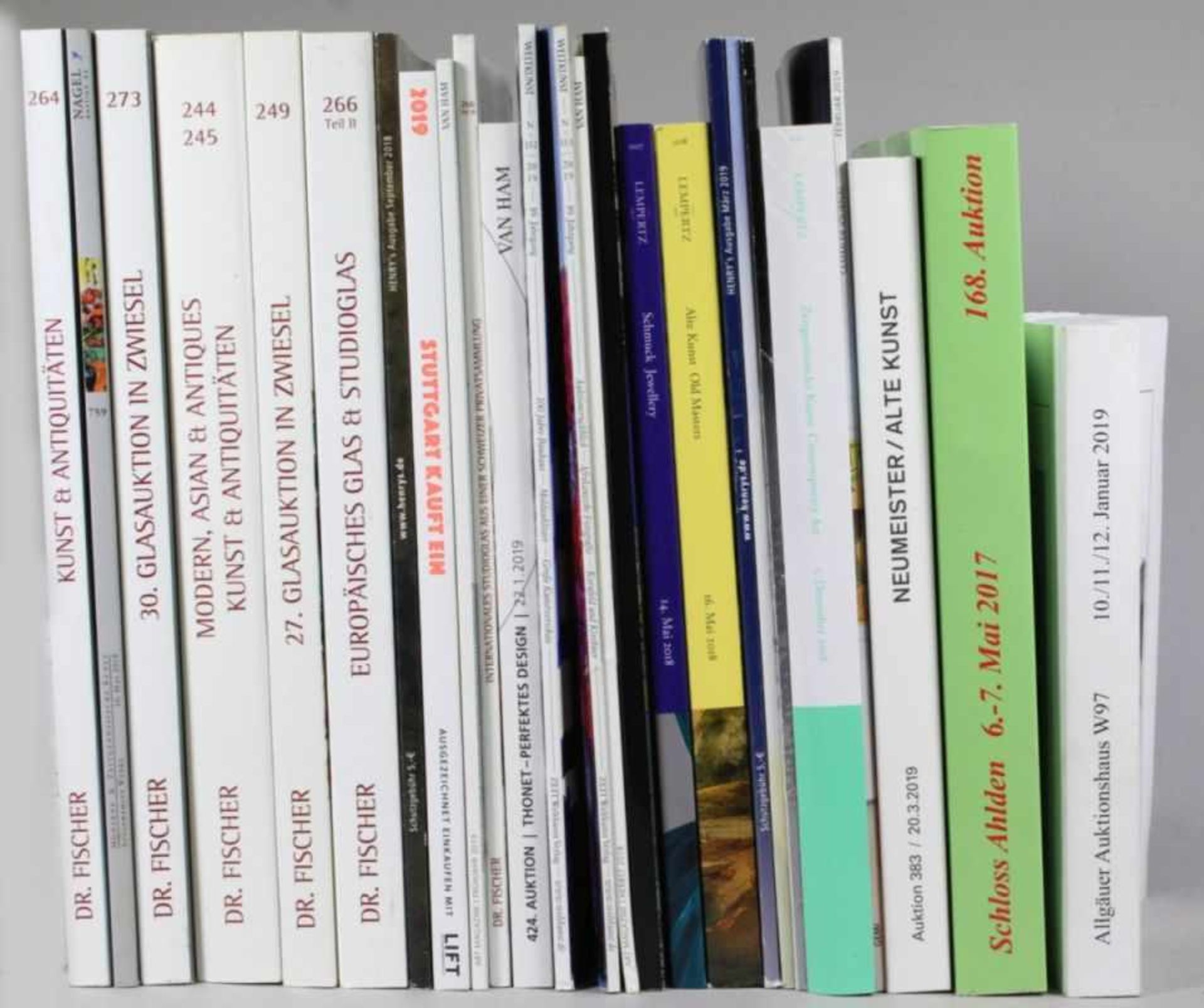 Konvolut-Auktionskataloge und Zeitschriften, ungezählt, Dr. Fischer, Lempertz, SchloßAhlden, etc.