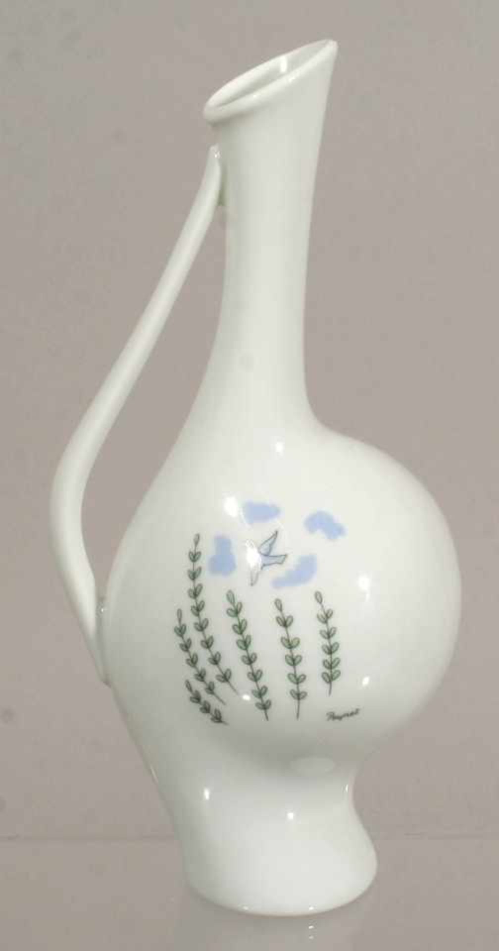 Porzellan-Henkelorchideenvase, "Pärchen auf Parkbank/Schwangere Luise", Rosenthal,Kunstabteilung - Bild 2 aus 3