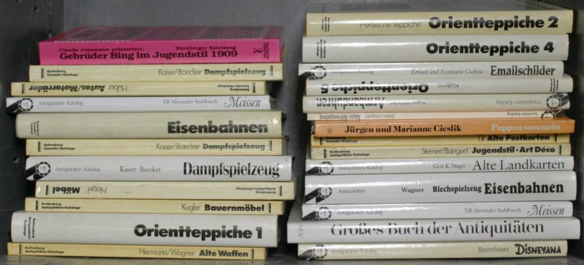 Konvolut Bücher, 24-tlg., Battenberg, Thema: Antiquitäten, gebrauchter Zustand