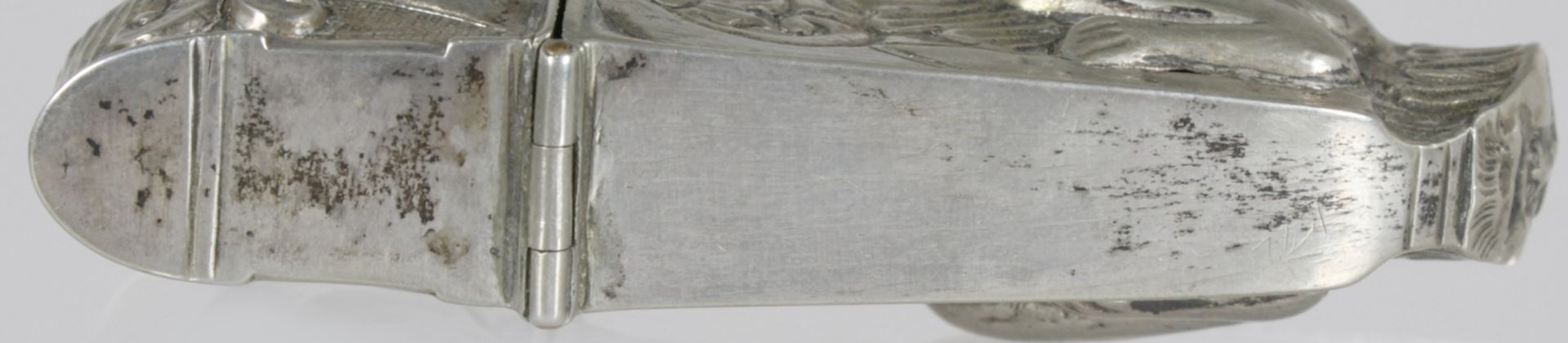 Nadelbüchse, Schwäbisch Gmünd, 18. Jh., Silber, Meister: wohl Johann Michael Knoll,erwähnt 1771 - Bild 6 aus 6