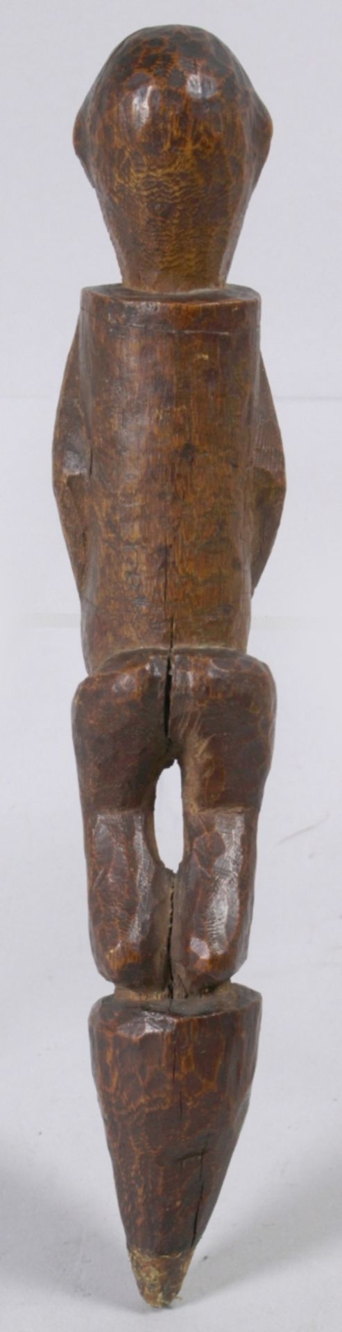 Kleine Ahnen-Figur, Lobi, Burkina Faso, plastische, auf Spitzpflock stehende Darstellungmit sti - Bild 3 aus 3