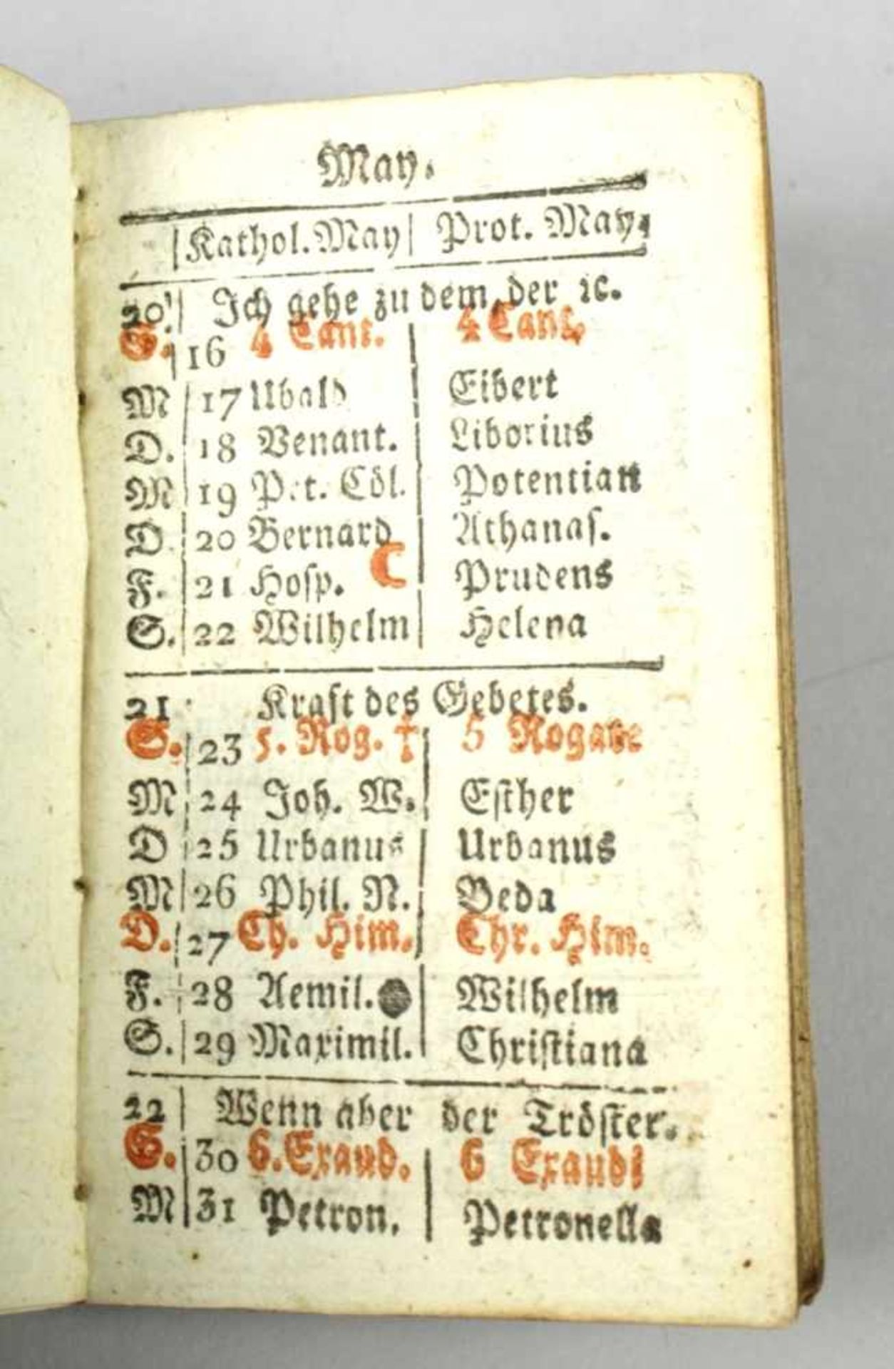 Taschenkalender, 1824, HofbuchdruckerJohan BaptistReindl, Bamberg, Gebrauchsspuren, Rückenteils - Bild 2 aus 3