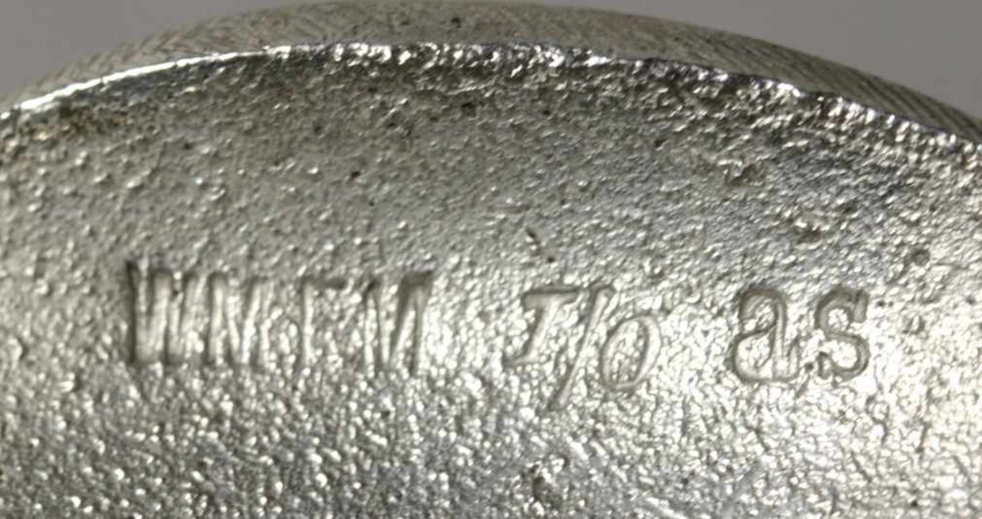 Britanniametall-Messerständer, WMF, Geislingen, um 1910, versilbert, aufgewölbter Stand inForm - Bild 2 aus 2