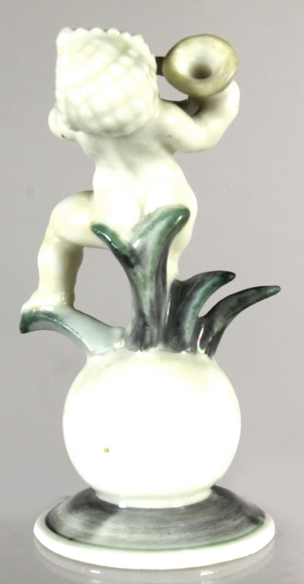 Porzellan-Figur, "Kleiner Waldhornbläser", Lorenz Hutschenreuther, Kunstabteilung Selb, um1965- - Bild 2 aus 3
