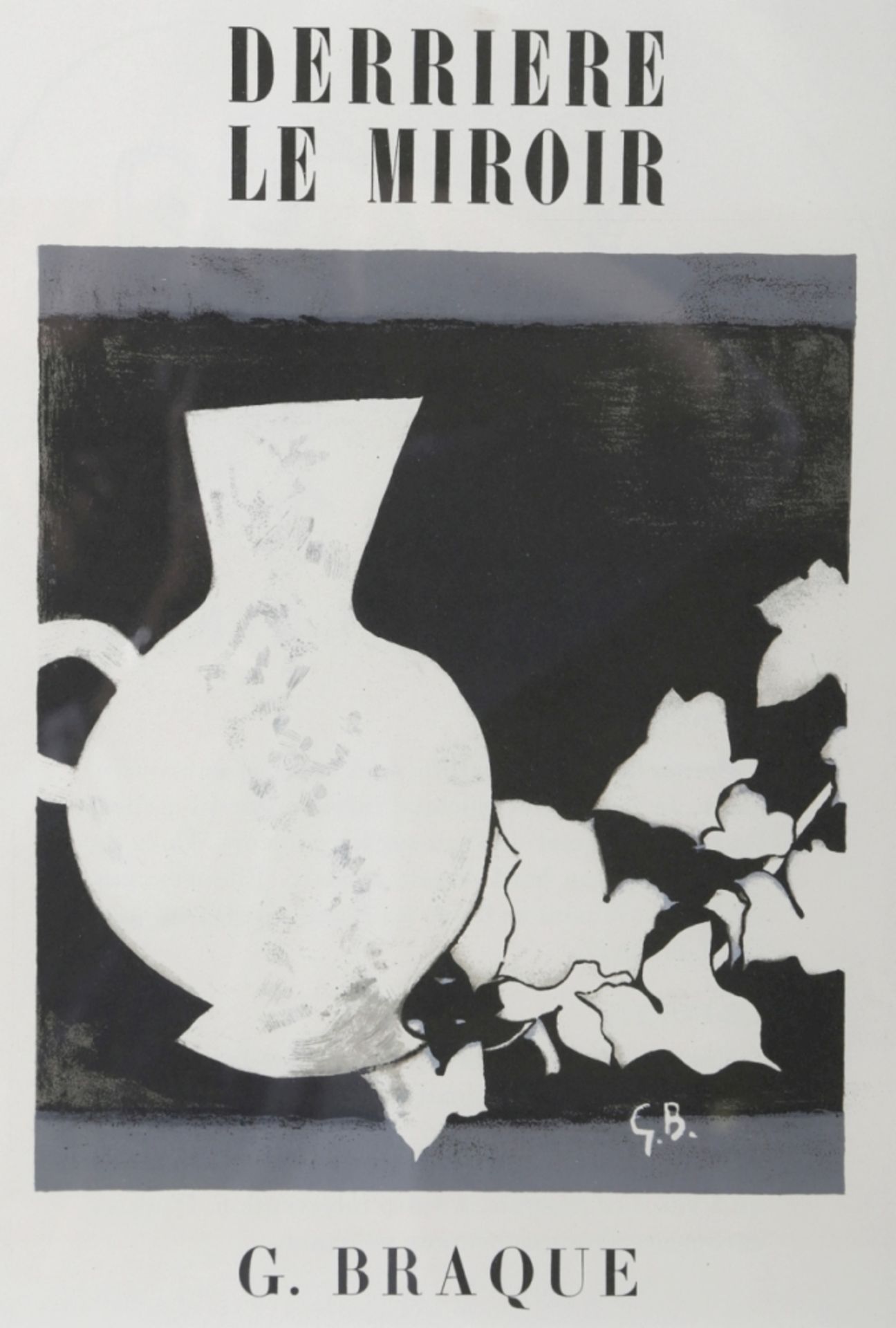 Braque, Georges, Argenteuil 1881 - 1963 Paris. "Derriere le Miroir", Lithographie, in derPlatte