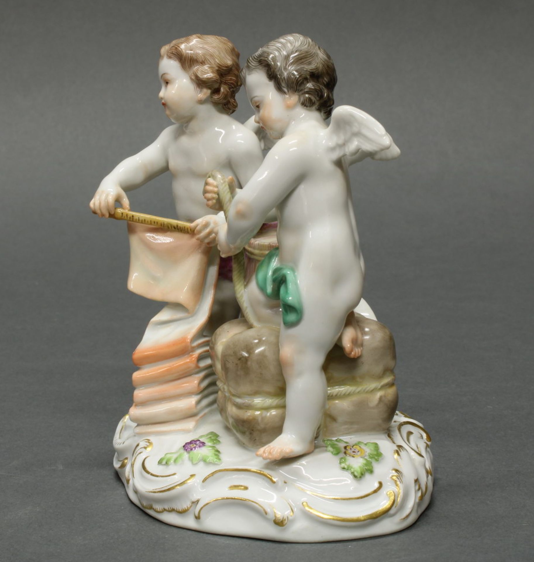 Porzellangruppe, "Allegorie - Der Handel", Meissen, Schwertermarke, 1924-1934, 1. Wahl, Modellnummer - Image 2 of 4