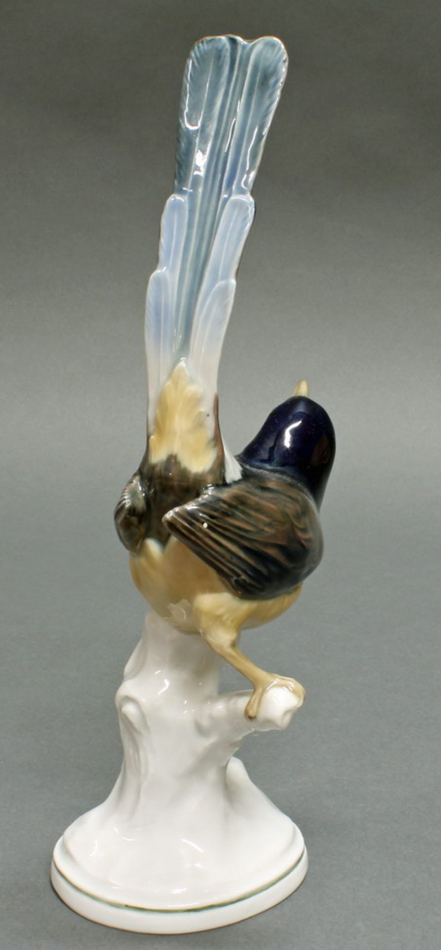 Porzellanfigur, "Schamadrossel", Meissen, Schwertermarke, 1924-1934, 3. Wahl, Modellnummer E 282, - Image 3 of 4