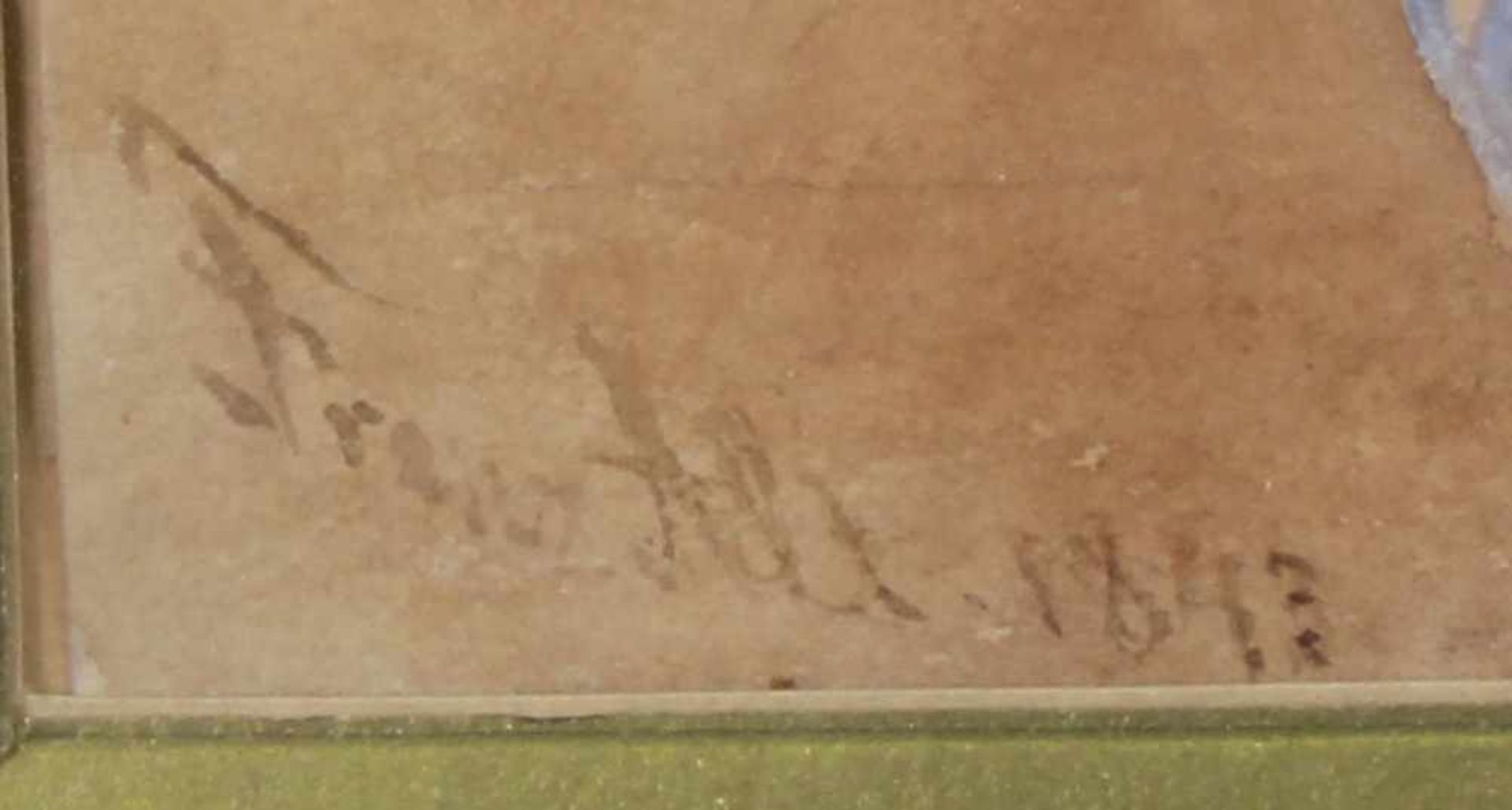 Alt, Franz von (1821 - 1914), wohl, Aquarell, "Frau auf dem Sofa", signiert und datiert unten rechts - Bild 3 aus 3