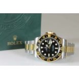 Herrenarmbanduhr, Rolex, Model Oyster-Perpetual Date/GMT-Master II, Individualnummer Z72T5476,