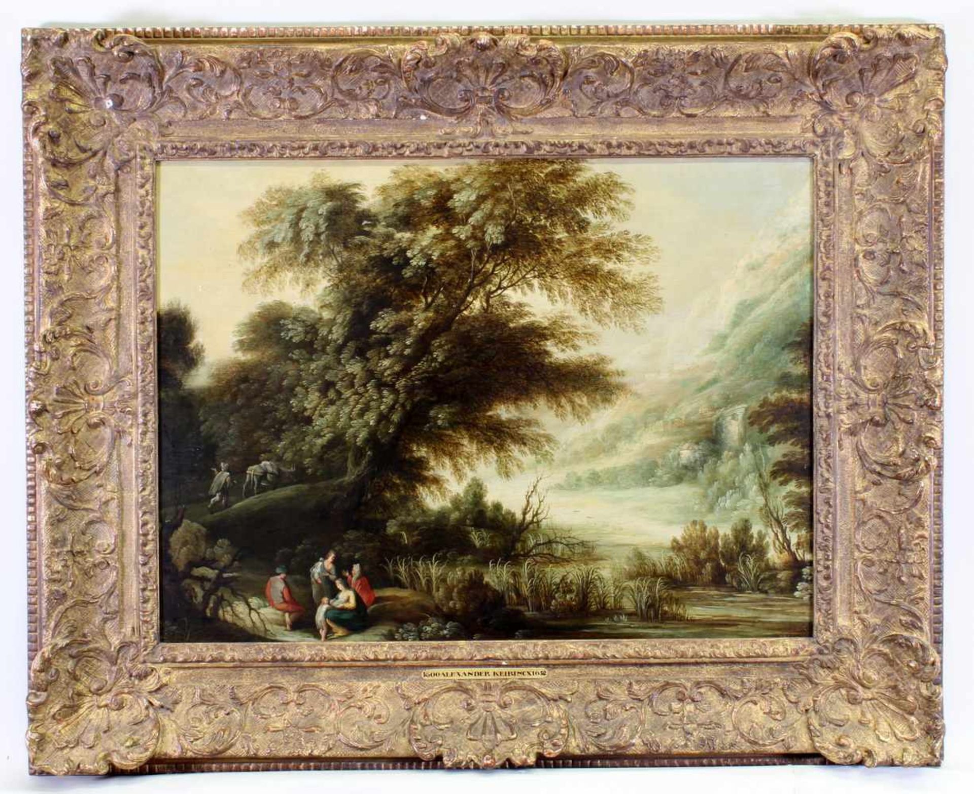 Keirincx, Alexander (1600 Antwerpen - 1652 Amsterdam), zugeschrieben, "Waldlandschadt mit - Bild 2 aus 4