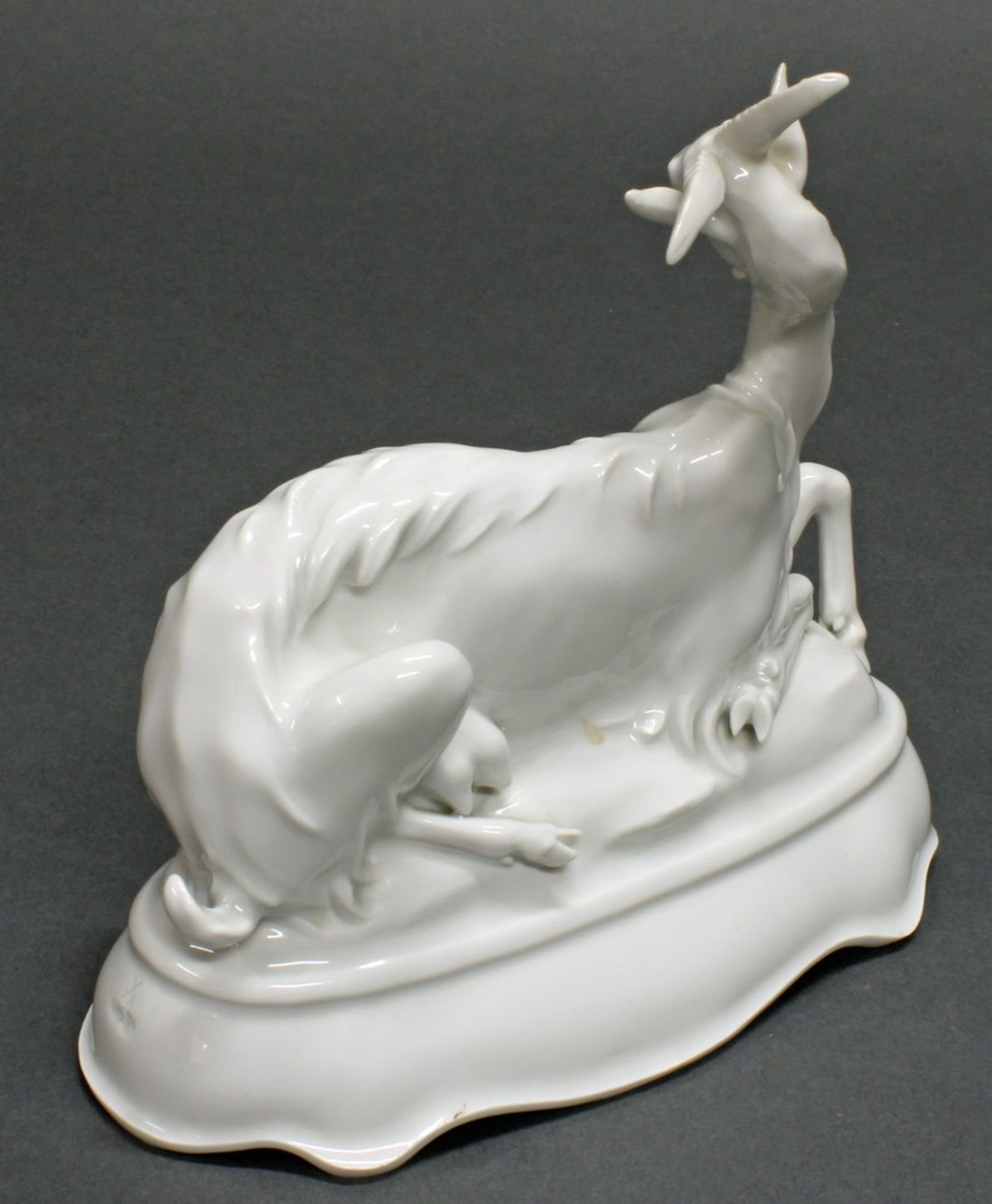 Porzellanfigur, "Ziege", Meissen, Schwertermarke, 1924-1934, 1. Wahl, Modellnummer H 251, - Image 3 of 6