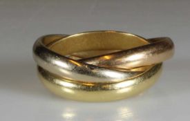 Ring, Cartier, Model Trinity, WG/RG/GG 750, 8 g, RM 17.5