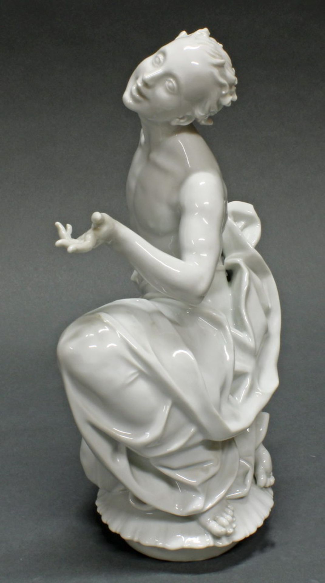 Porzellanfigur, "Knabe", Meissen, Schwertermarke, 1924-1934, 1. Wahl, Modellnummer A 1111, - Image 2 of 6