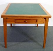 Ausziehtisch, Biedermeier, um 1830/35, Kirschholz/Eiche/Weichholz, seitliche Auszüge, ein Schubfach,