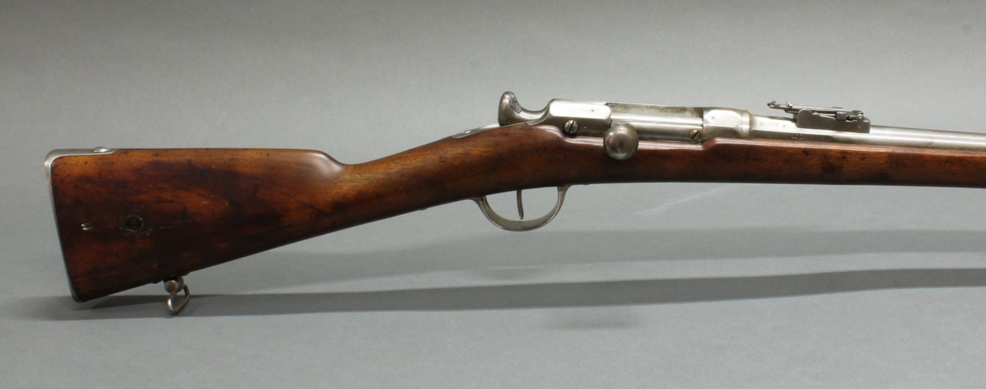 Chassepot-Gewehr, mit Jatagan-Bajonett in Metallscheide, Frankreich, St. Etienne, 1866, - Bild 3 aus 7