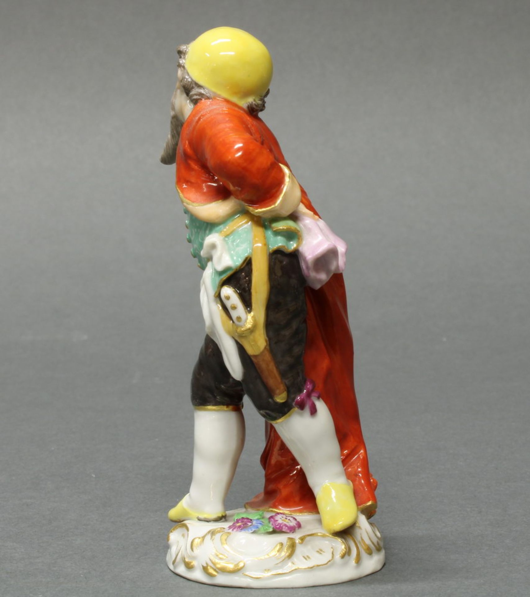 Porzellanfigur, "Pantalone", Meissen, Schwertermarke, 1. Wahl, Modellnummer 11 a, polychrom und - Image 3 of 4