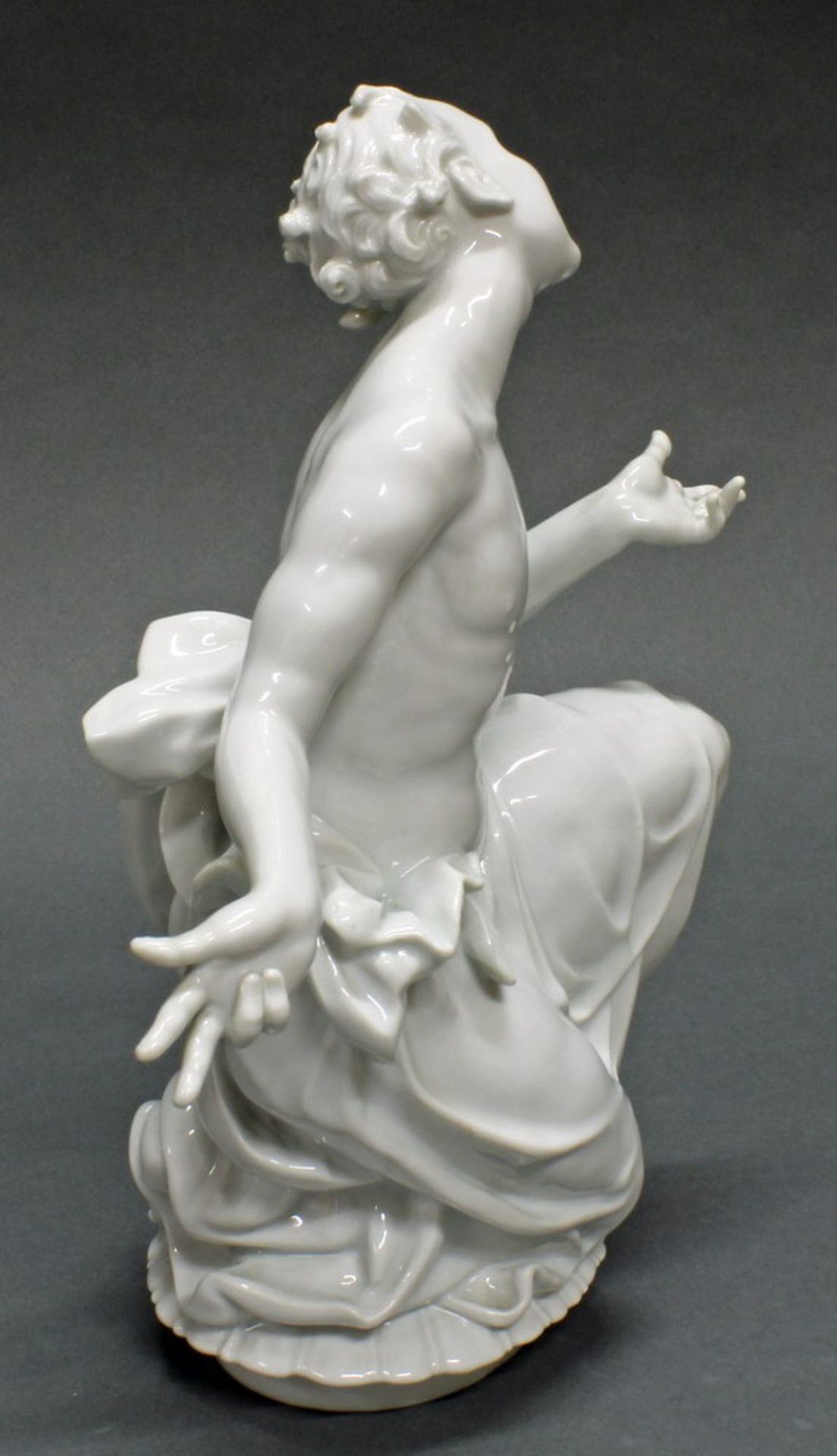 Porzellanfigur, "Knabe", Meissen, Schwertermarke, 1924-1934, 1. Wahl, Modellnummer A 1111, - Image 4 of 6