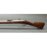 Chassepot-Gewehr, mit Jatagan-Bajonett in Metallscheide, Frankreich, St. Etienne, 1866,