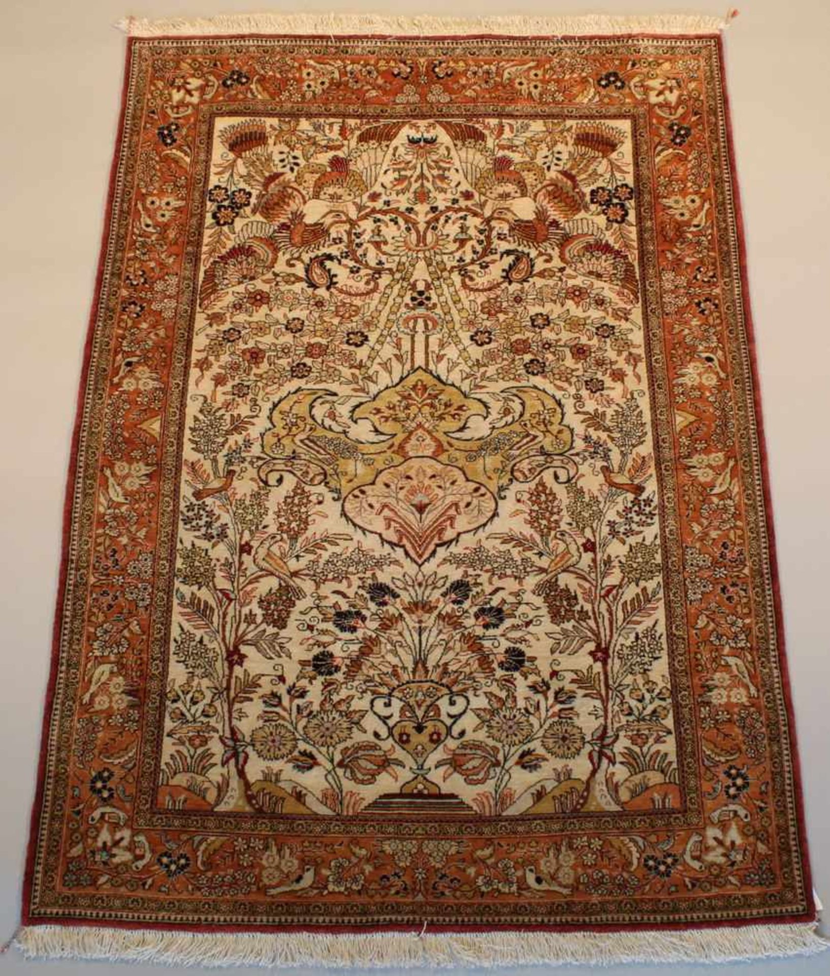 Ghom, Iran, Seide, ca. 1.58 x 1.06 m