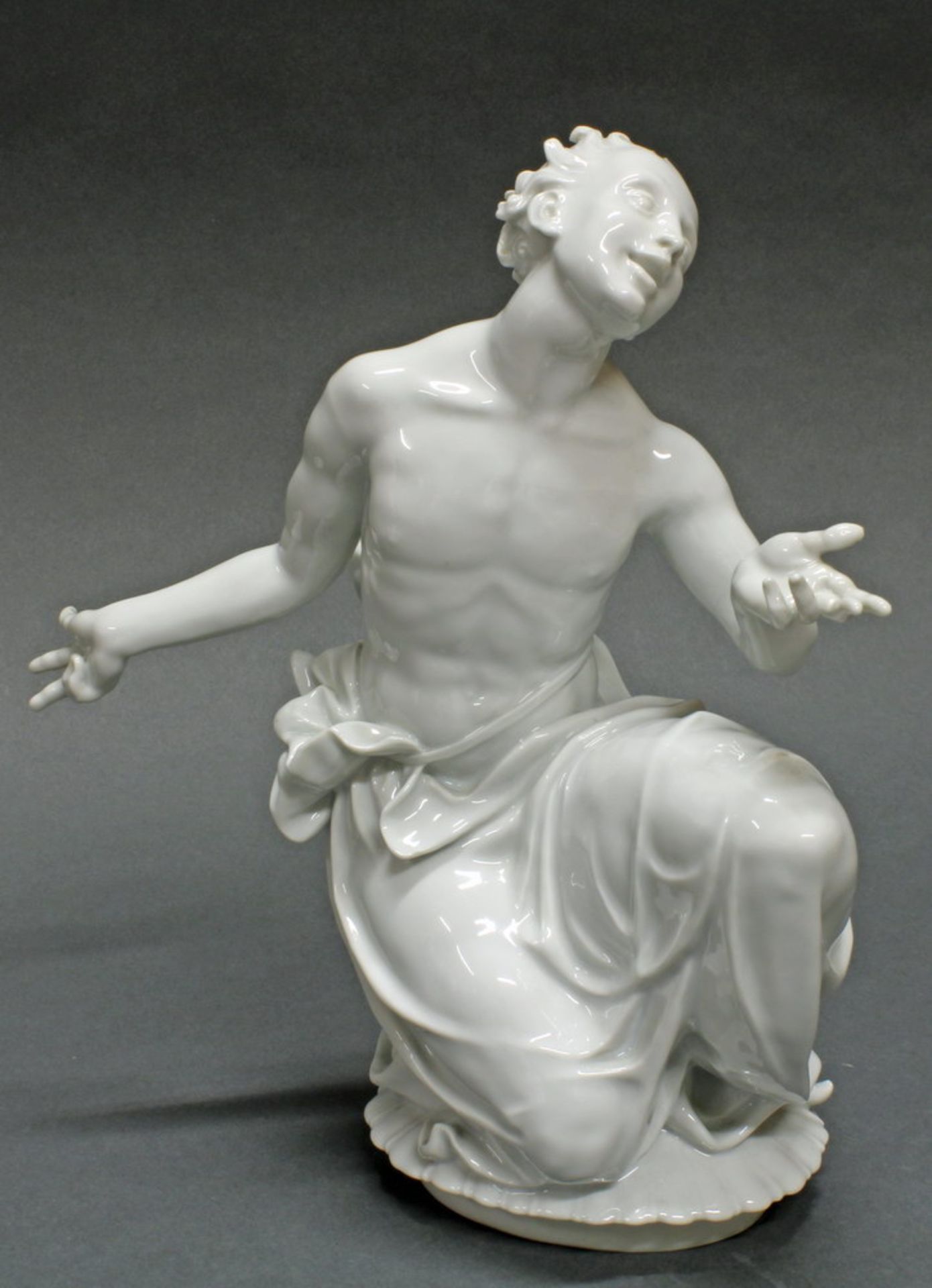 Porzellanfigur, "Knabe", Meissen, Schwertermarke, 1924-1934, 1. Wahl, Modellnummer A 1111,