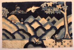 China, antik, Landschaftsmotiv, ca. 1.90 x 1.22 m