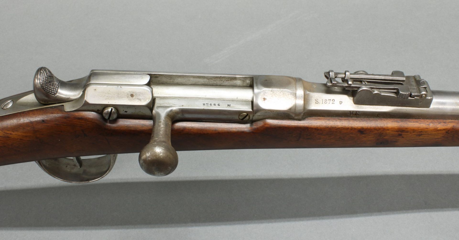 Chassepot-Gewehr, mit Jatagan-Bajonett in Metallscheide, Frankreich, St. Etienne, 1866, - Bild 4 aus 7