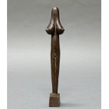 Bronze, schwarz patiniert, "Idol (weiblicher Torso)", seitlich an der Plinthe bezeichnet Seitz,
