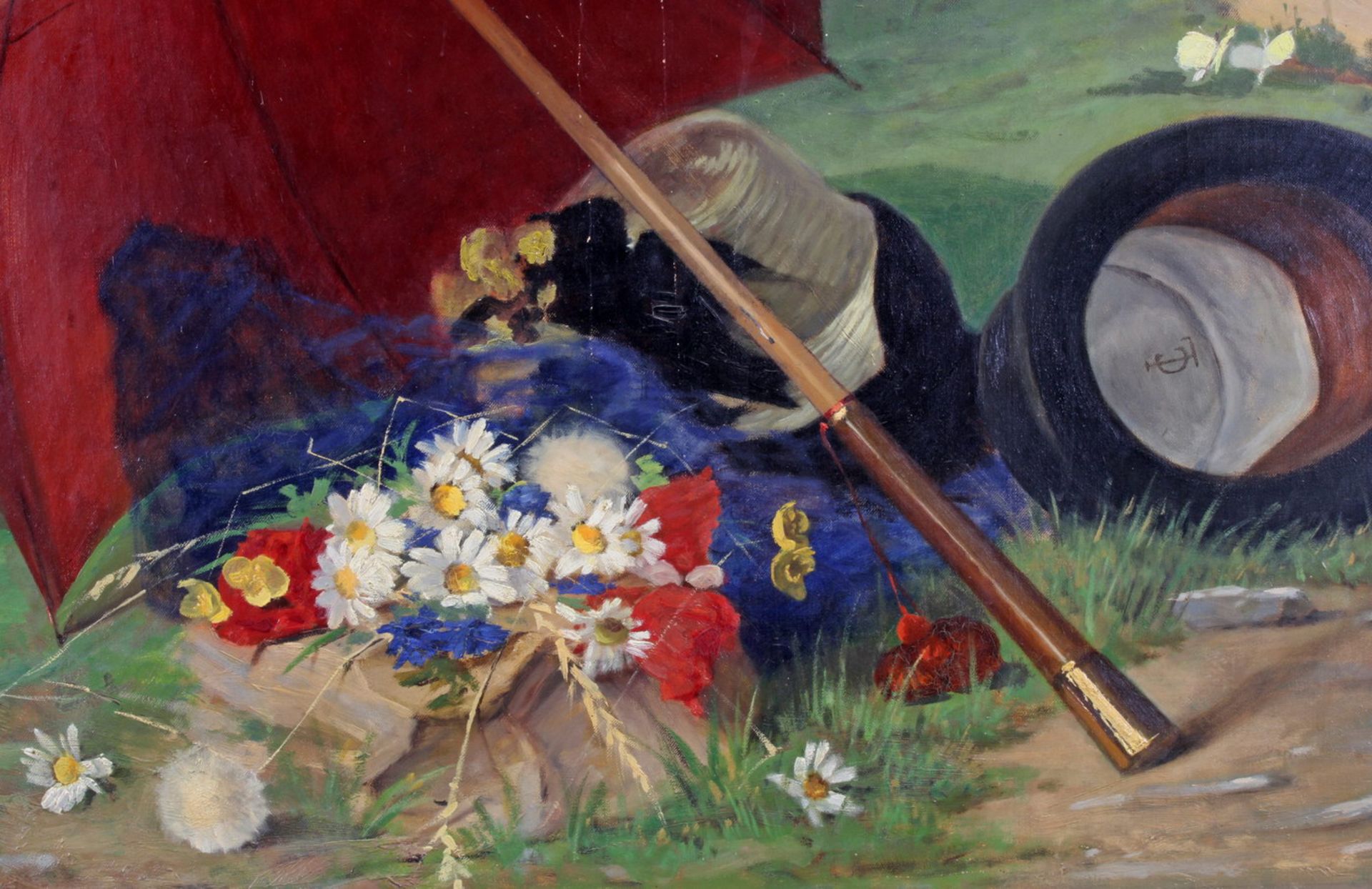 Delgouffre, Fernand (1848 - 1900, belgischer Maler), "Ein Schelm ist, wer Böses denkt", Öl auf - Image 3 of 6