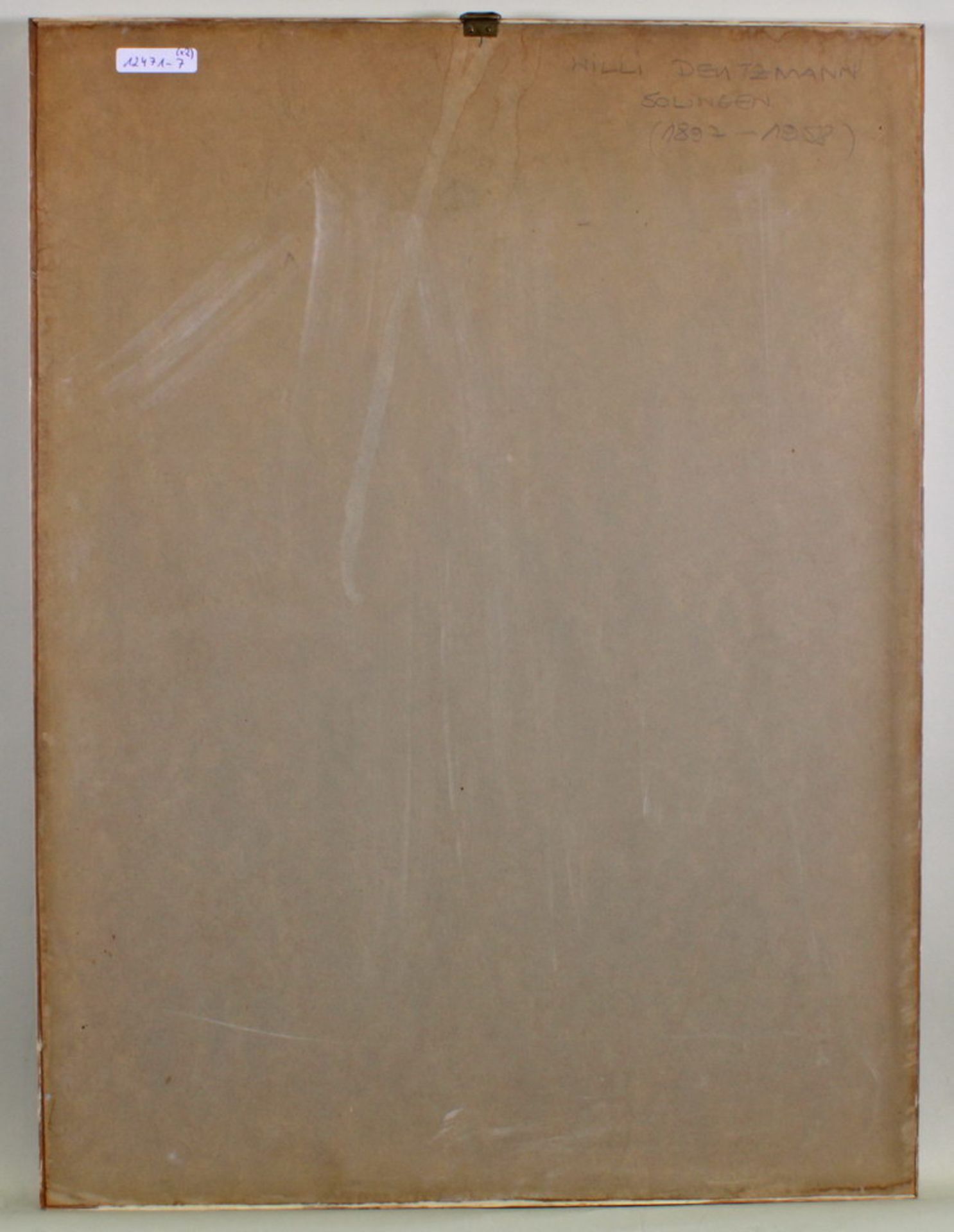 Deutzmann, Willi (1897 Solingen - 1958 ebenda), 2 Arbeiten, Aquarell und Gouache, jeweils unter Glas - Bild 8 aus 8