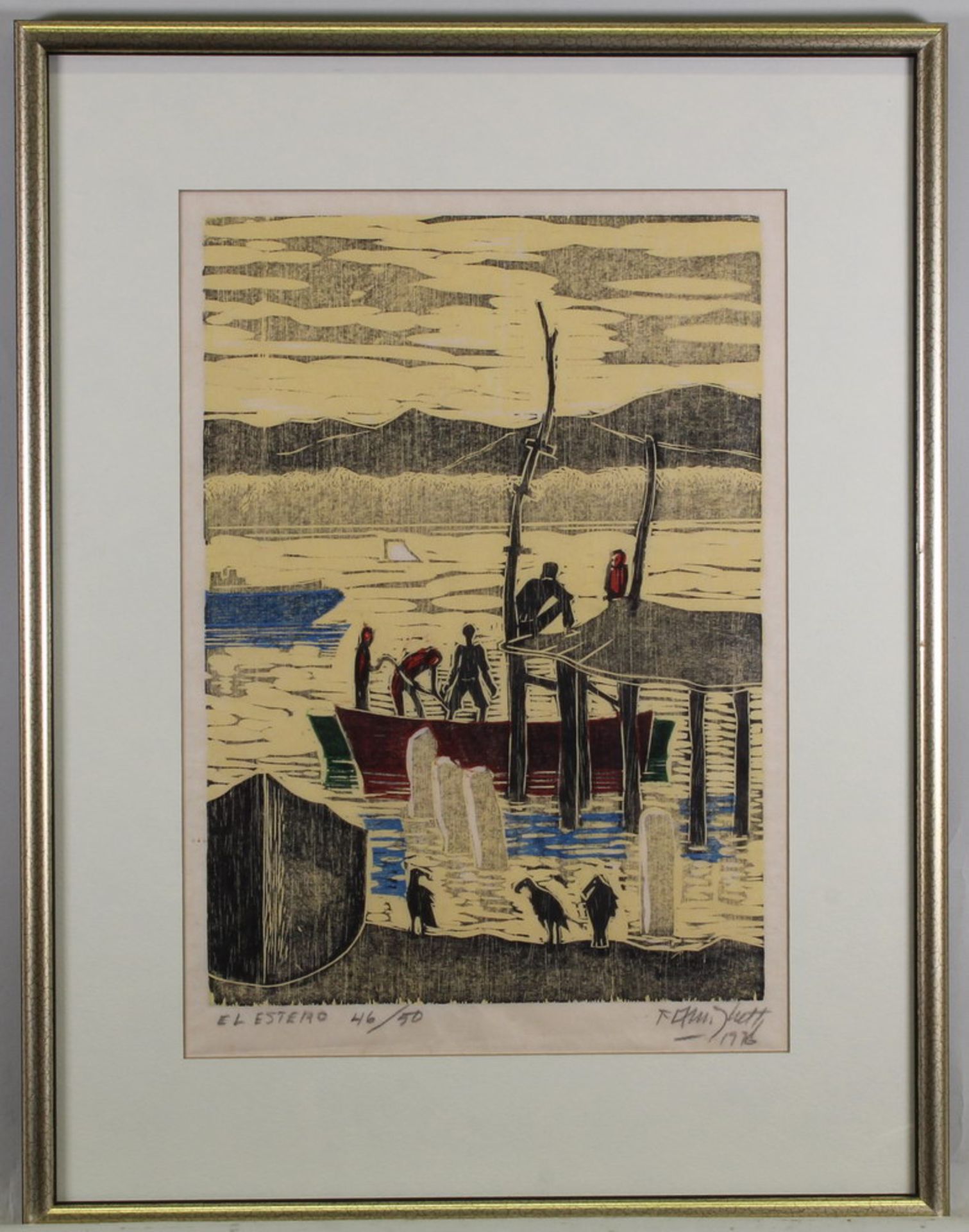 Amighetti-Ruiz, Francisco (1907 San José - 1998 ebd., Werke des Künstlers befinden sich im MoMA in - Image 4 of 6