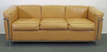 Dreisitzer-Sofa, Modell LC2 aus der Serie Grand Confort, Entwurf von Le Corbusier, Pierre
