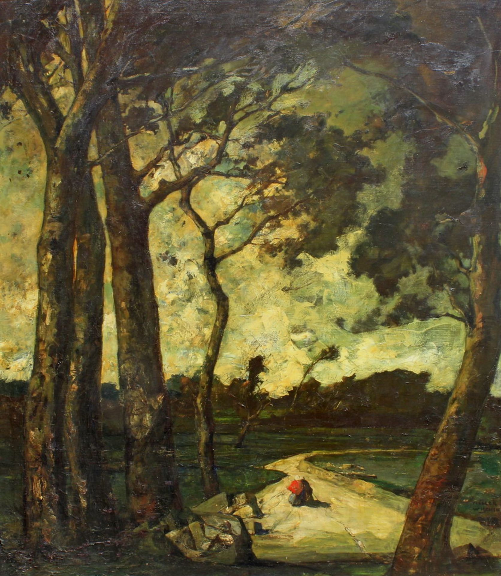 Müller-Wischin, Anton (1865 Weißenborn - 1949 Marquartstein, in München tätiger Landschafts-,