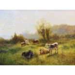 Bierle, Rudolf (geb. 1928 München), Zwei Gemälde: "Kuhherde auf der Weide" und "Drei Kühe", Öl auf