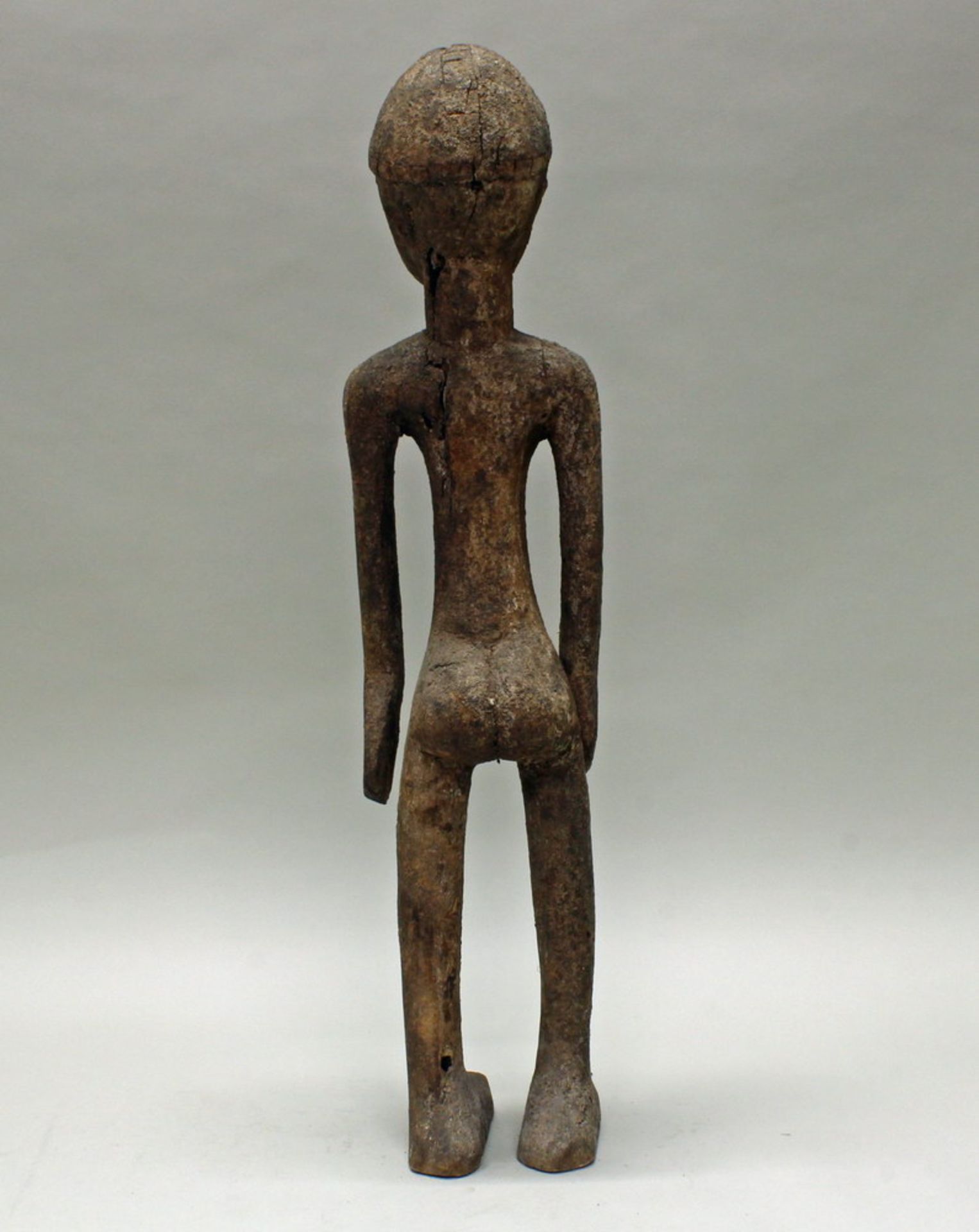 Weibliche Figur, Lobi, Afrika, authentisch, Holz mit alter Patina, 78 cm hoch. Provenienz: - Bild 3 aus 4