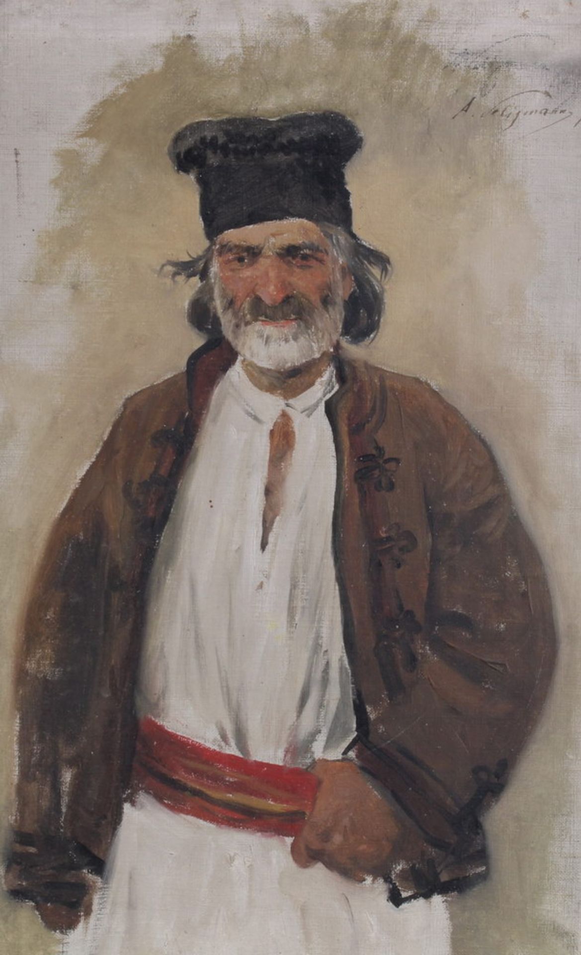 Seligmann, Adalbert Franz (1862 Wien - 1945 ebenda, Historienmaler und Kunstkritiker), wohl, 2 - Image 4 of 6
