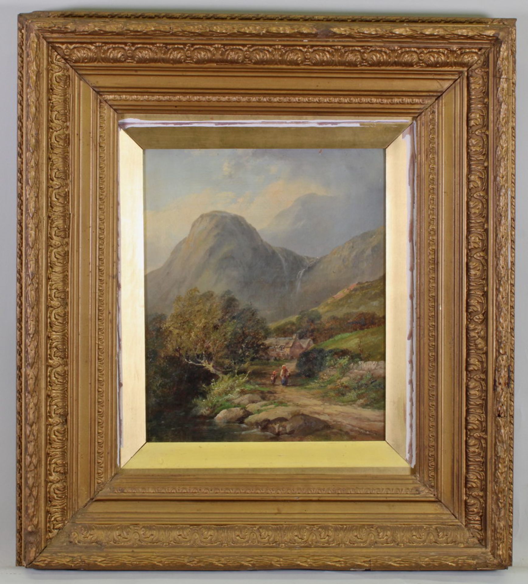 Partridge, Edward (gestorben 1896), "View in Langdale, Westmoreland", Öl auf Leinwand, signiert - Image 2 of 5