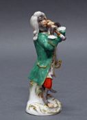 Porzellanfigur, "Affe als Klarinettist", Meissen, Schwertermarke, 1. Wahl, Modellnummer 60004,